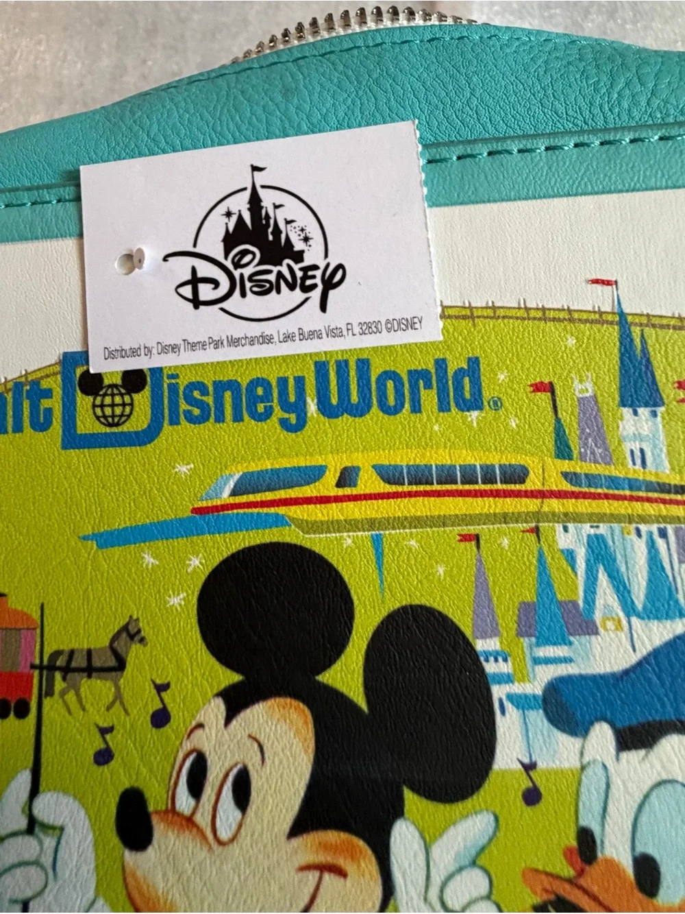 Disney Teal, Lime & Black Retro Character Crossbody